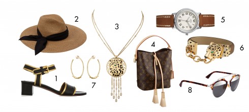 1.Marni 2.Eugenia Kim 3.Cartier 4.Louis Vuitton 5.Hermès 6.Cartier 7.Cartier 8.Dior