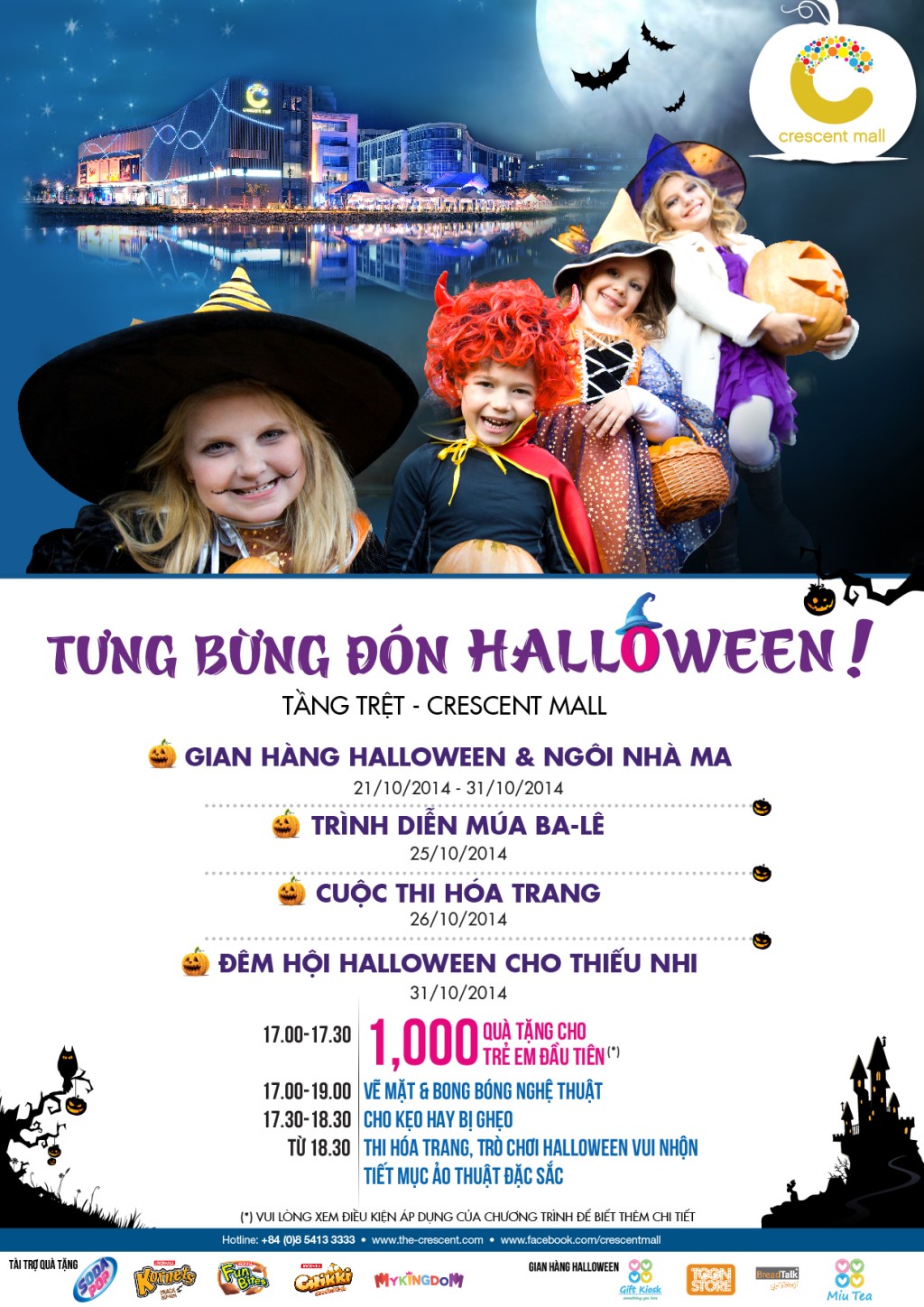 ellevn lich su kien halloween crescent mall