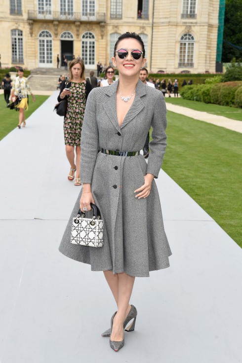 Christian Dior: Front Row - Paris Fashion Week : Haute-Couture Fall/Winter 2014-2015