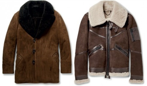 áo khoác mùa đông lông cừu shearling