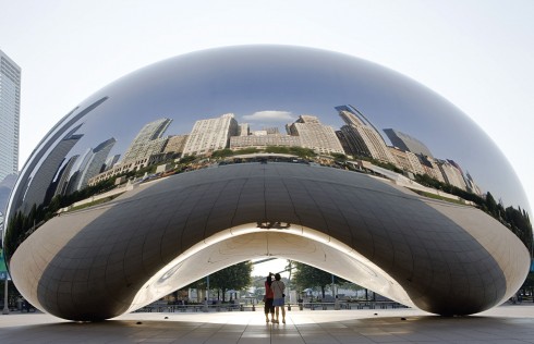 Công trình thiết kế hình hạt đậu Cloud Gate tại Chicago