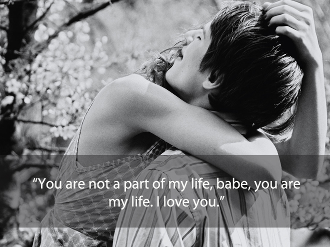 You are not a part of my life