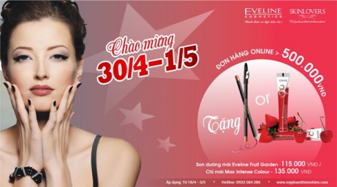 Khuyến mãi 30-4 từ Eveline