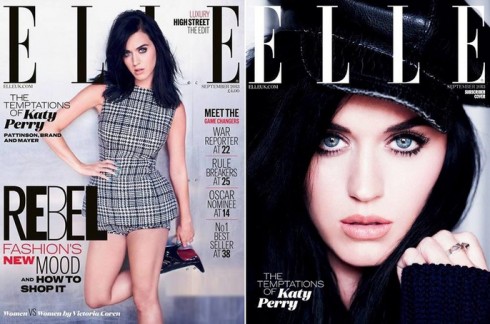Katy Perry lộng lẫy trên bìa báo ELLE