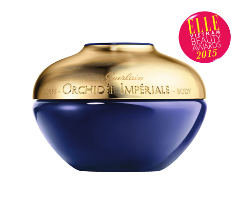 <strong>2. GUERLAIN ORCHIDÉE IMERIALE  BODY CREAM </strong><br><br> Mất 10 năm làm việc với các chuyên  gia hàng đầu thế giới về hoa phong  lan, trong số 30.000 loài tự nhiên được  xác định, các nhà nghiên cứu của  Guerlain đã xác định được 3 loại có  sức sống mạnh mẽ nhất. Đây chính  là nguồn nguyên liệu quý giá của  sản phẩm kem dưỡng thể Orchidée  Imperiale. Chiết xuất từ giống lan  hoàng gia trong sản phẩm tác động  mạnh mẽ lên các dấu hiệu lão hóa,  ngăn chặn quá trình này, giúp cơ thể  trở nên săn chắc, tràn đầy sức sống và  ẩm mượt suốt 24h.