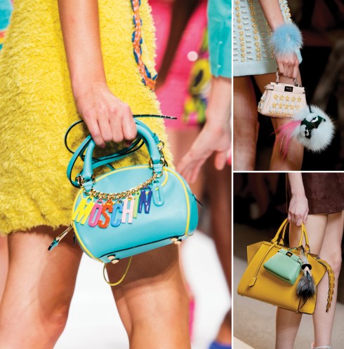 Từ trái qua: Moschino, Fendi