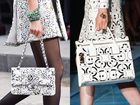 Từ trái qua: Chanel, Versace 