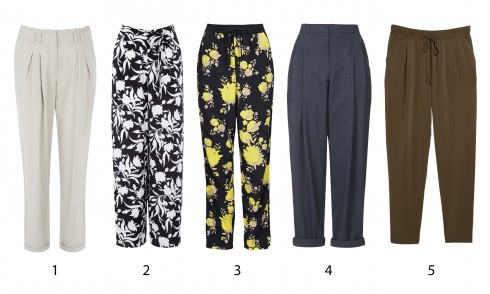 1.Warehouse 2.Oasis 3.Topshop 4.Topshop 5.Mango