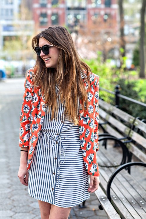 Stripes on Floral