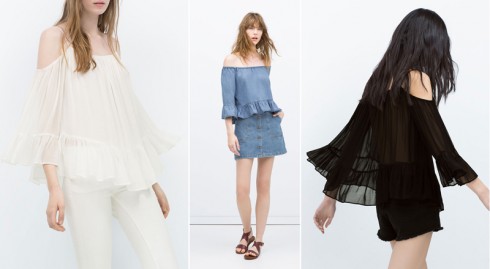 Những thiết kế trễ vai mới nhất của Zara