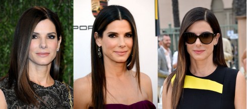 Mái tóc thẳng thương hiệu Sandra Bullock