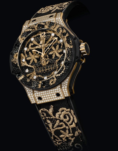 Dong ho nu dep Hublot Big Bang Broderie