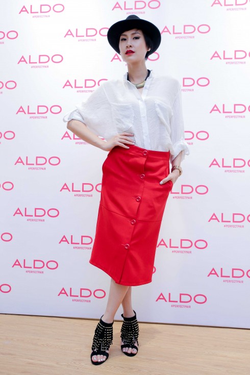 Ms. Kathy Uyên đến tham dự event khai trương ALDO tại VivoCity 2