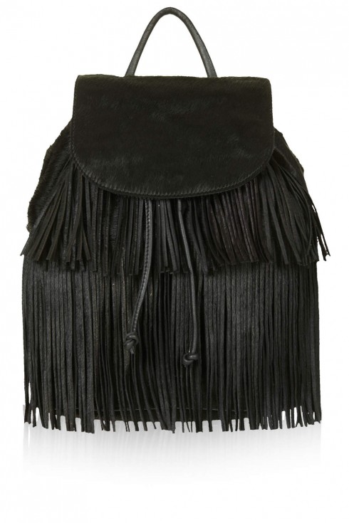 7. Premium Pony Tassel Backpack - Topshop