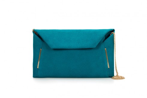 Blue Clutch Bag with Folded Edges – Zara