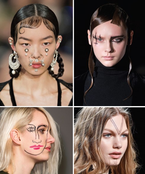 Theo chiều kim đồng hồ: Givenchy, Yohji Yamamoto, Jacquemus, Anna Sui