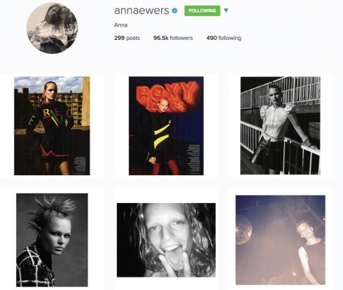 Anna Ewers instagram