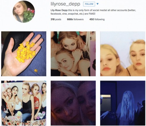 Lily-Rose Depp instagram