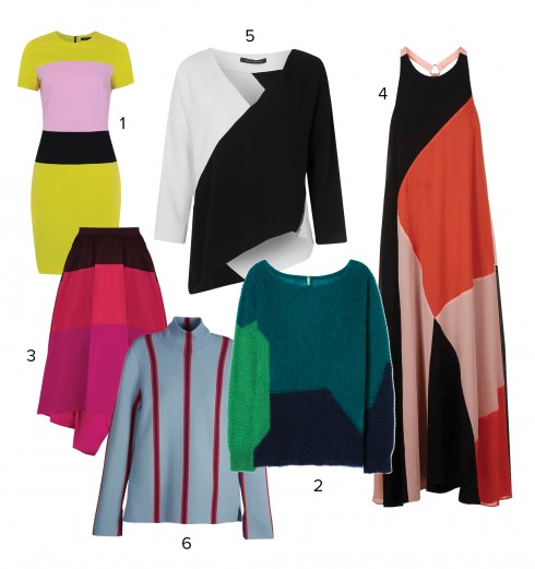 1.French Connection 2.United Colors Of Benetton 3.Karen Millen 4.Topshop 5.French Connection 6.Lacoste