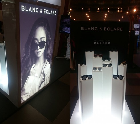 Một góc trưng bày accessories và eyeswear của Blanc & Eclare.