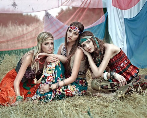 thoi trang thap nien 60 hippie fashion