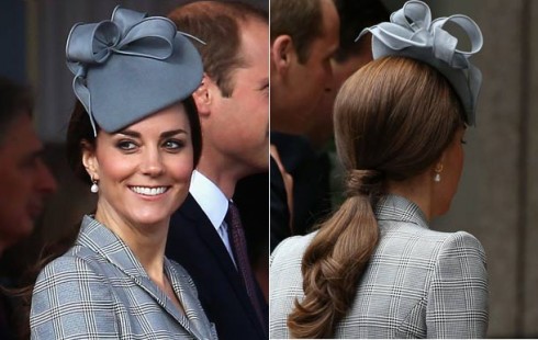 Kiểu tóc đẹp của công nương Kate Middleton - mũ
