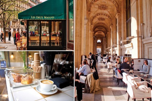 Vỉa hè Paris và những quán cà phê thân thuộc trở thành sàn diễn của những quý cô sành điệu.