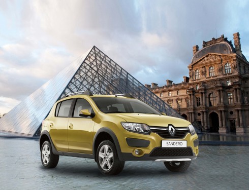 Renault Sandero Stepway lại là mẫu hatchback hiện đại với thiết kế rắn rỏi.