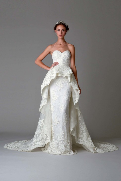 Một trong những mẫu đầm cưới đẹp nhất thế giới trong mùa thời trang cưới Thu-Đông 2016.