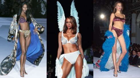 Naomi Campbell, Tyra Banks, Bridget Hall