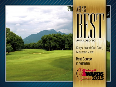 BRG Kings’ Island Golf Resort lần thứ hai liên tiếp nhận giải thưởng “Sân gôn tốt nhất Việt Nam” tại Hội nghị Golf Châu Á Thái Bình Dương năm 2015.