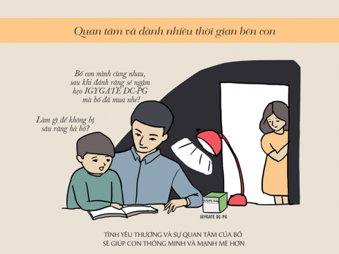 Quan tâm và dành nhiều thời gian bên con