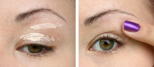 Khi sử dụng kem lót trang điểm cho mắt, bạn nên dùng ngón áp út vỗ nhẹ nhàng cho lớp kem thấm dần,tránh kéo căng mắt sẽ gây chảy xệ vềl lâu dài
