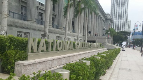 Kiến trúc National Galary Singapore nhìn từ phía ngoài