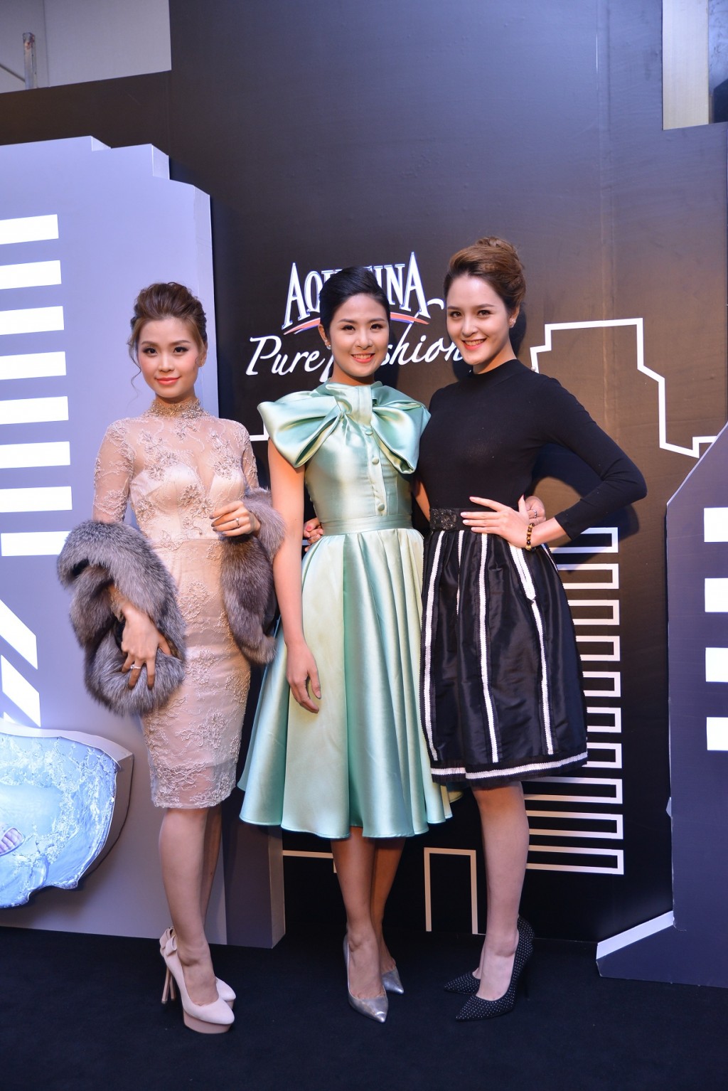 Hoa hậu Ngọc Hân, Á hậu Tú Anh, Á hậu Diễm Trang góp mặt trong đêm Chung kết Aquafina Pure Fashion 2015