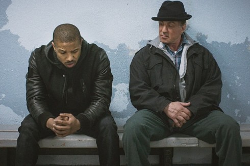 Nhiều khán giả bất bình khi Sylvester Stallone (phải) nhận đề cử cho phim "Creed" chứ không phải diễn viên da màu Michael B. Jordan.
