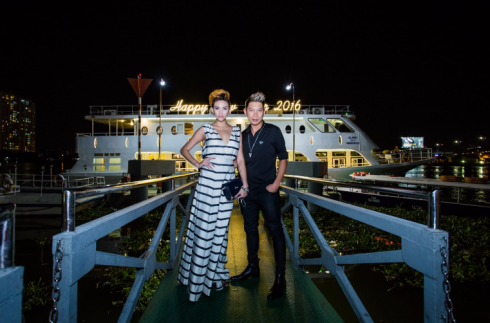 Siêu mẫu Hoàng Yến cùng DJ Kaiser tham dự trong vai trò khách mời của Fashion TV