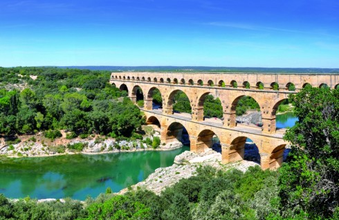 Cầu Pont du Gard Aqueduct tại Pháp