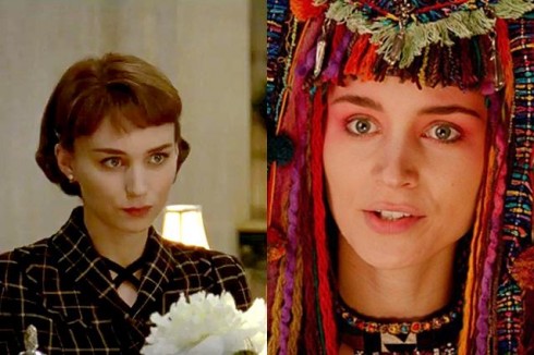 Rooney Mara trong phim Carol (trái) và phim Pan (phải)