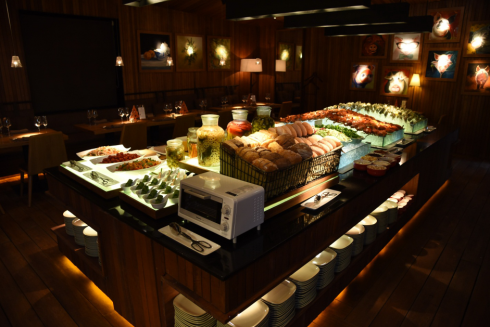 Quầy hải sản tại khu vực Buffet