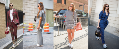 Phối sneaker với suit