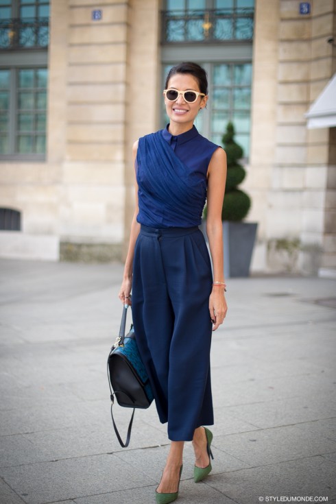 6 Cách mặc đẹp với quần lửng ống rộng elle Vietnam 09