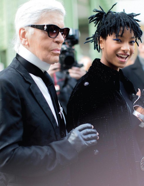 NTK Karl Lagerfeld và Willow Smith, "nàng thơ" mới và trẻ tuổi nhất của Chanel
