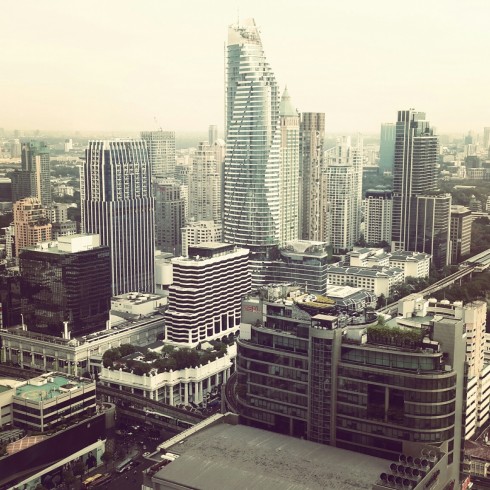Quang cảnh Thái Lan từ tầng 49 của khách sạn Centara Grand at CentralWorld - Bangkok