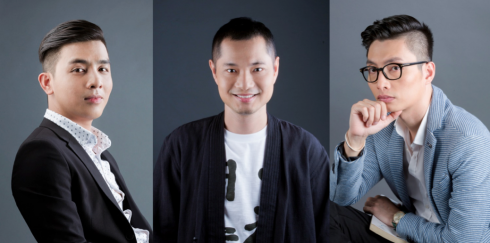 BGK của cuộc thi (từ trái qua): anh Đinh Tuấn Anh, anh Dzũng Yoko, anh Nguyễn Danh Quý