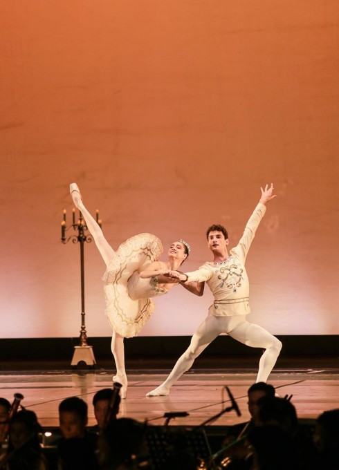 Nữ vũ công ballet Mathilde Froustey cùng bạn diễn thể hiện những tác phẩm ballet cổ điển. 