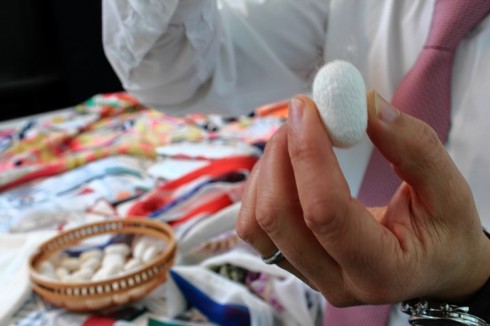 Các hoa văn tuyệt đẹp trên chiếc khăn lụa Hermès nghìn đô silk cocoon - hermes workshop in Lyon, France