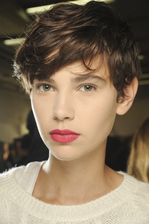 Backstage beauty, make up Women's fashion week, Paris, spring summer 2013