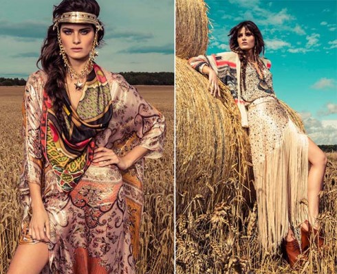 Ví dụ về phong cách thời trang boho chic