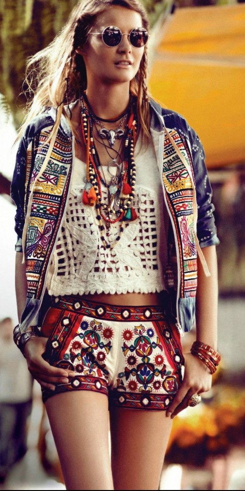 Cách phối đồ layering theo phong cách boho